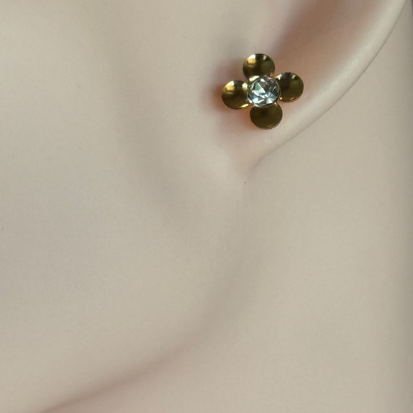 Cloverleaf Gold Earrings NEW - Picture 8 of 9